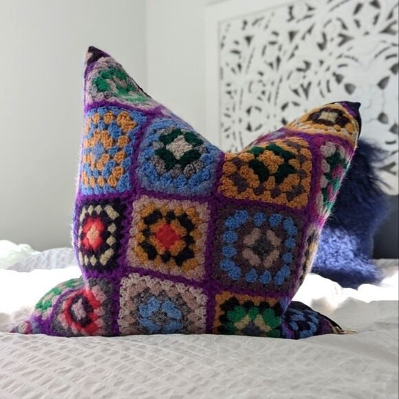 Granny Square Throw Pillow - Picture 8 of 10